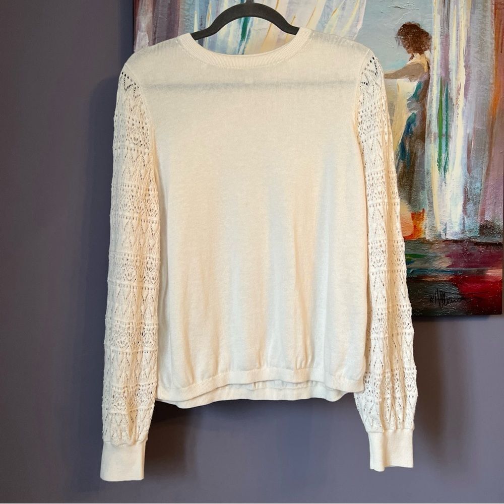 Garnet Hill  M SWEATER off White💖